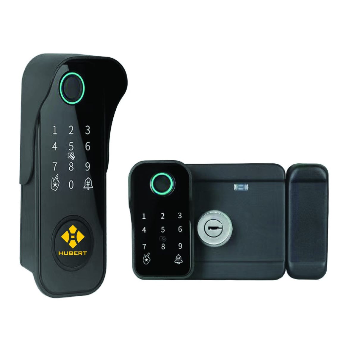 Khóa cổng Hubert HB CC78 Black kết nối app