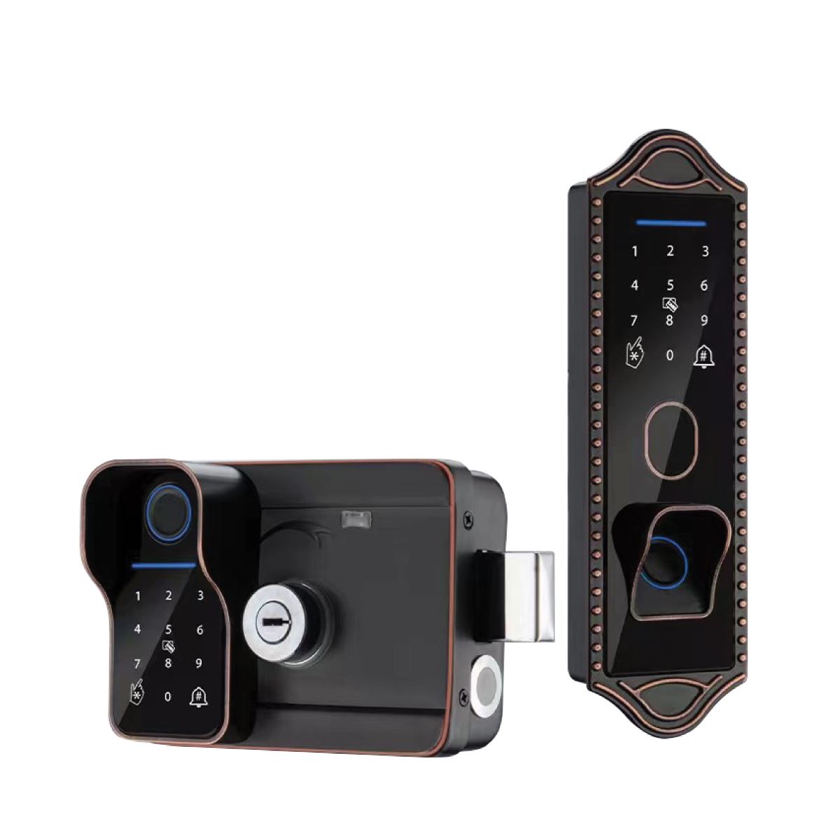 Khóa cổng Hubert HB CCI3 EU Black kết nối app