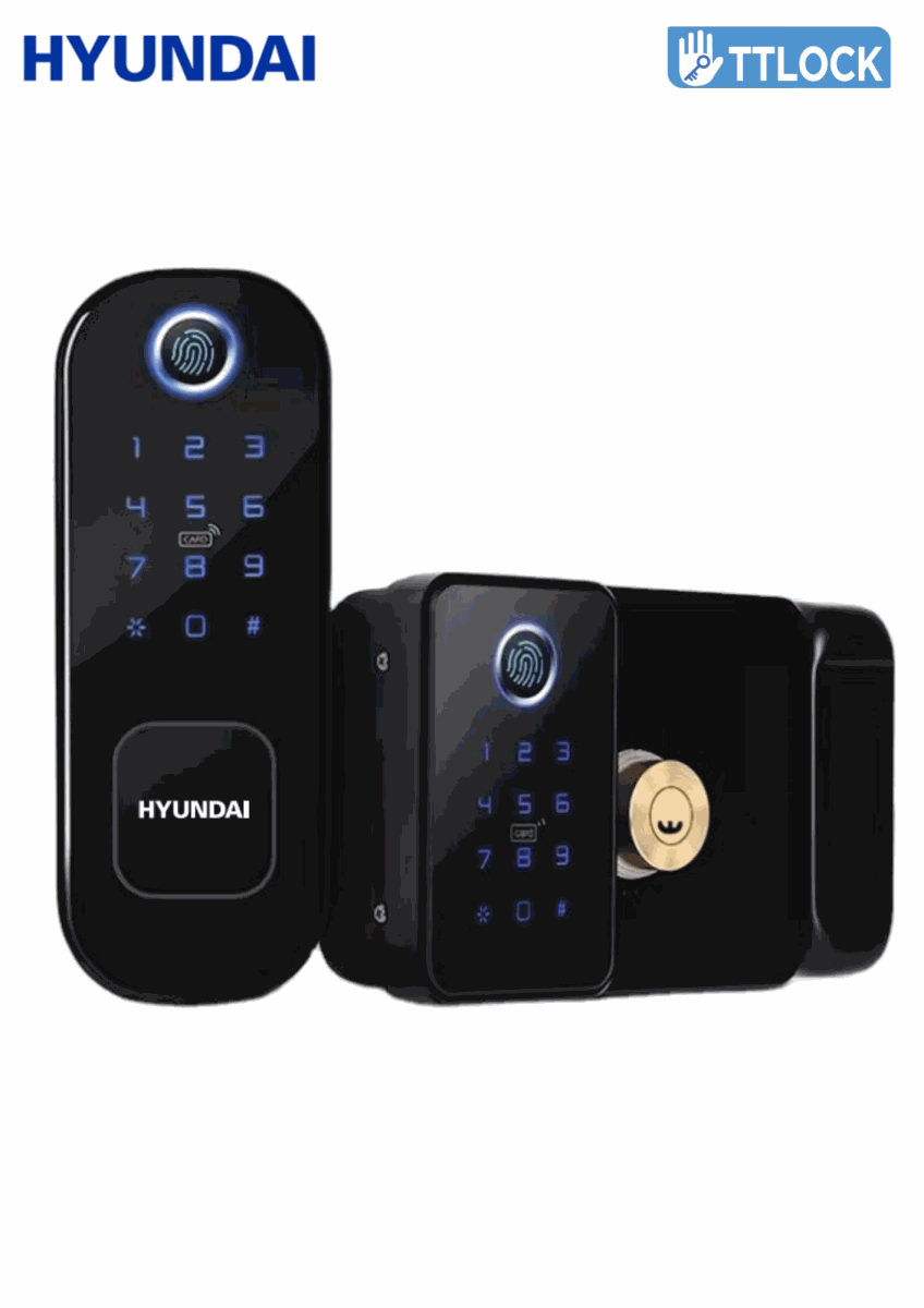 Khóa cổng Hyundai HY-SLN002 Black kết nối app