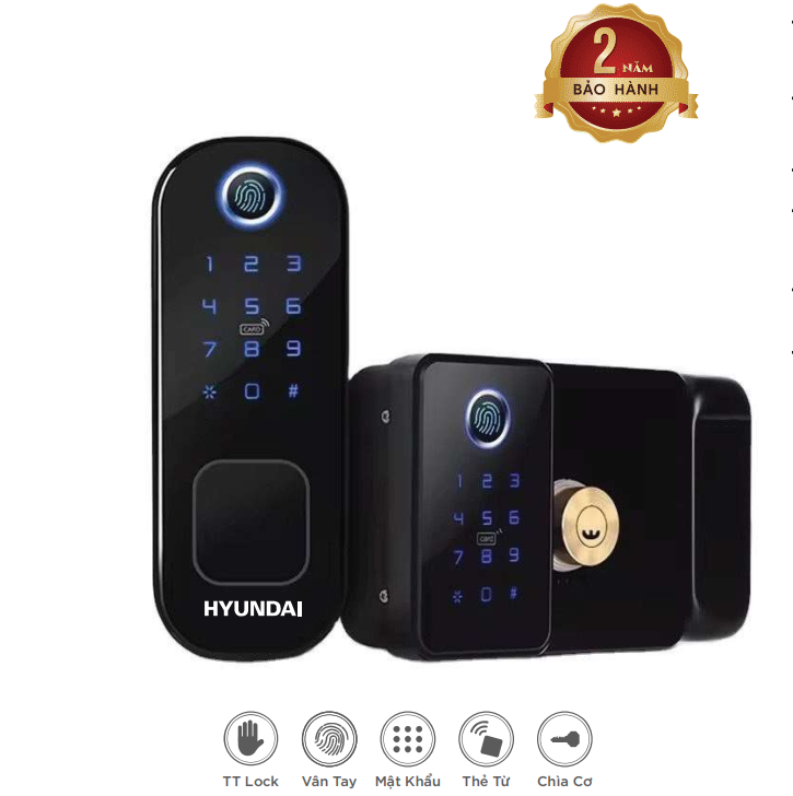 Khóa cổng Hyundai HY-SLN002 Black chính hãng Khóa cổng Hyundai HY-SLN002 Black chính hãng