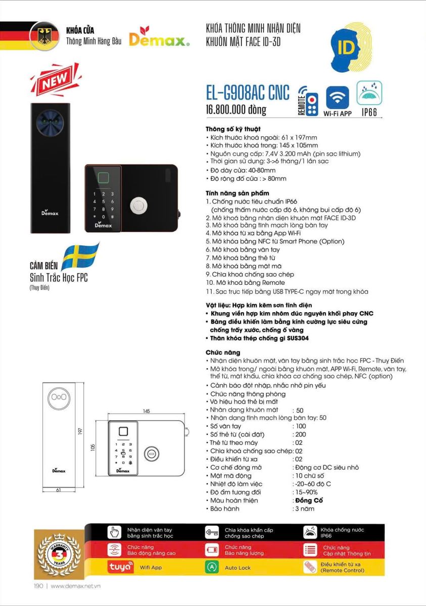Hình ảnh thực tế Demax EL-C908 GB Hình ảnh thực tế Demax EL-C908 GB