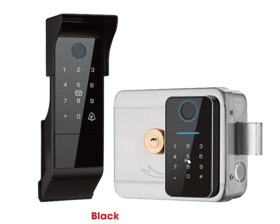 Khóa cổng Avolock AG 49 Black kết nối app, remote
