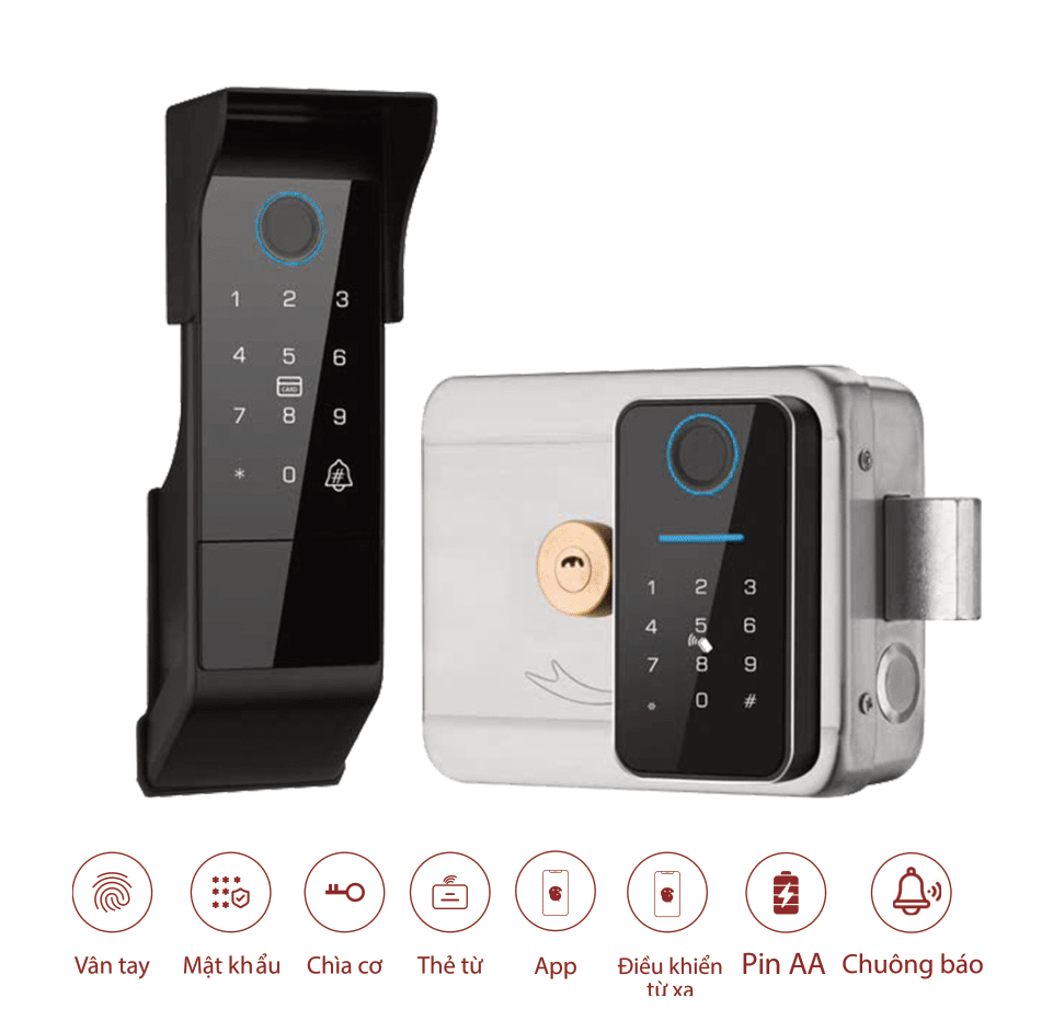 Khóa cổng Avolock AG 49 Black chính hãng Khóa cổng Avolock AG 49 Black chính hãng