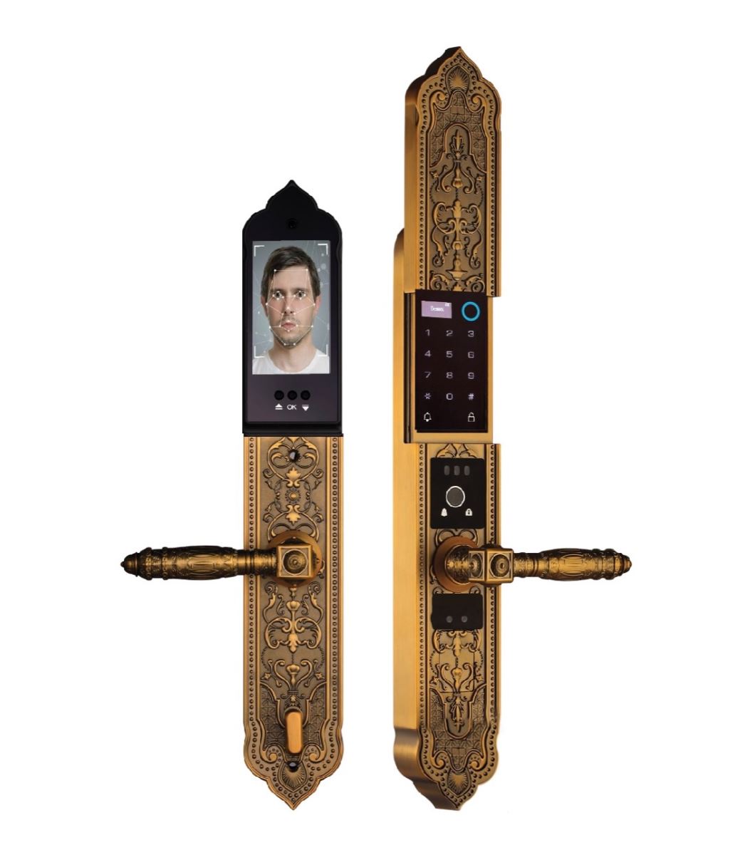 Khóa tân cổ điển Demax EL9862 GB Face ID, kết nối app