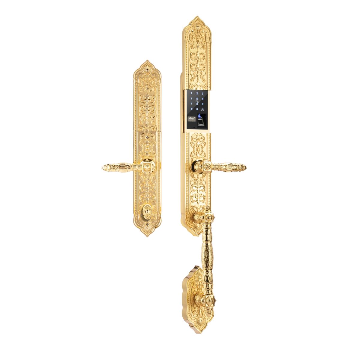 Khóa tân cổ điển Demax EL888 BRASS 24K App wifi