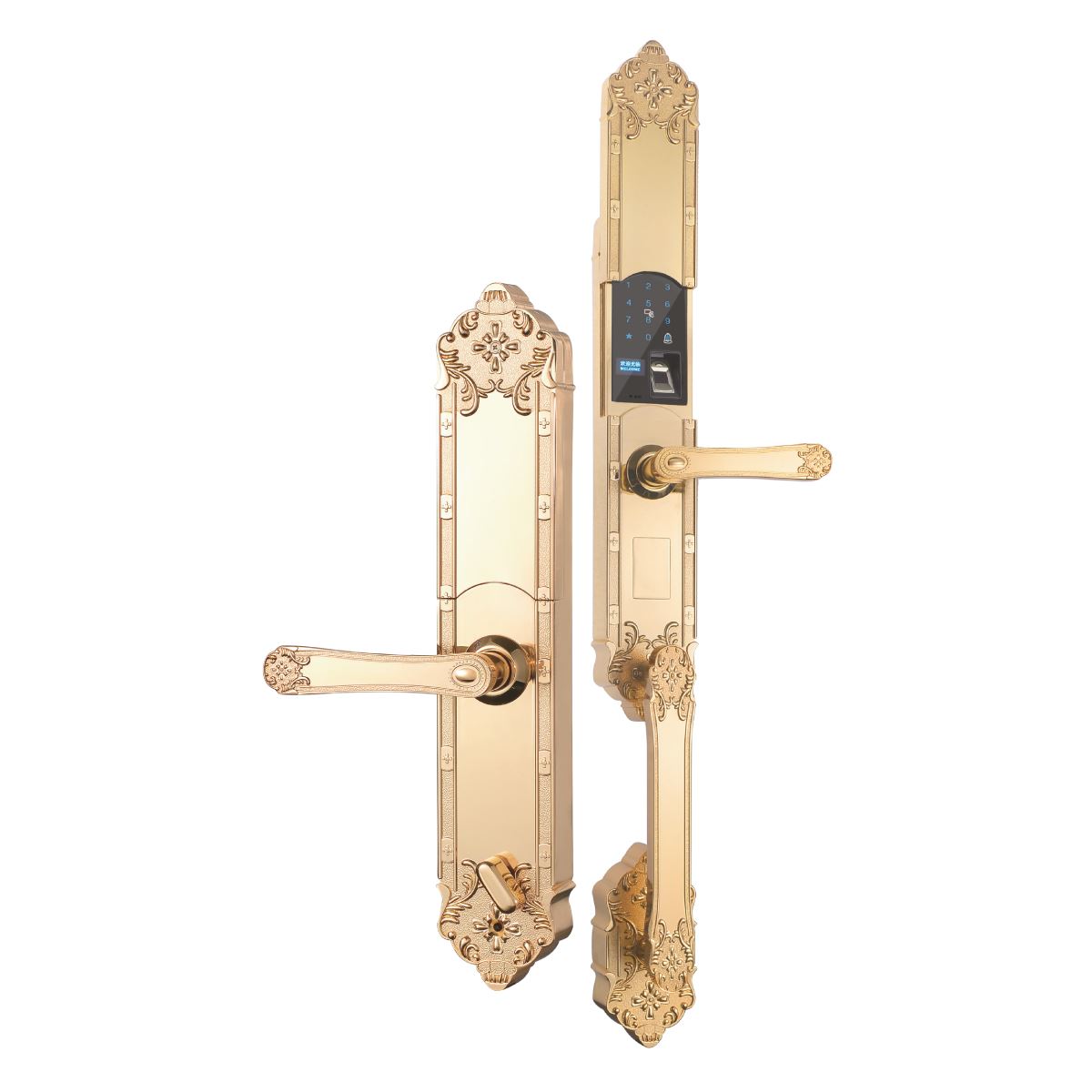 Khóa tân cổ điển Hubert HB DS77 Gold App wifi