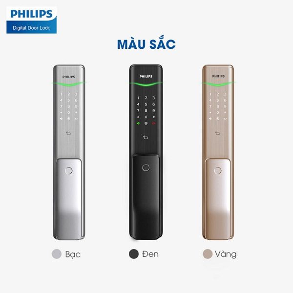 Chi tiết thiết kế Khóa vân tay Philips Alpha Chi tiết thiết kế Khóa vân tay Philips Alpha