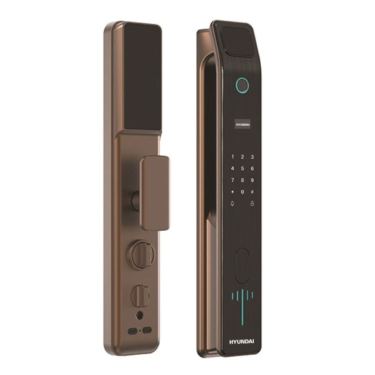 Khóa vân tay Hyundai HY-SLA808 Brown App wifi