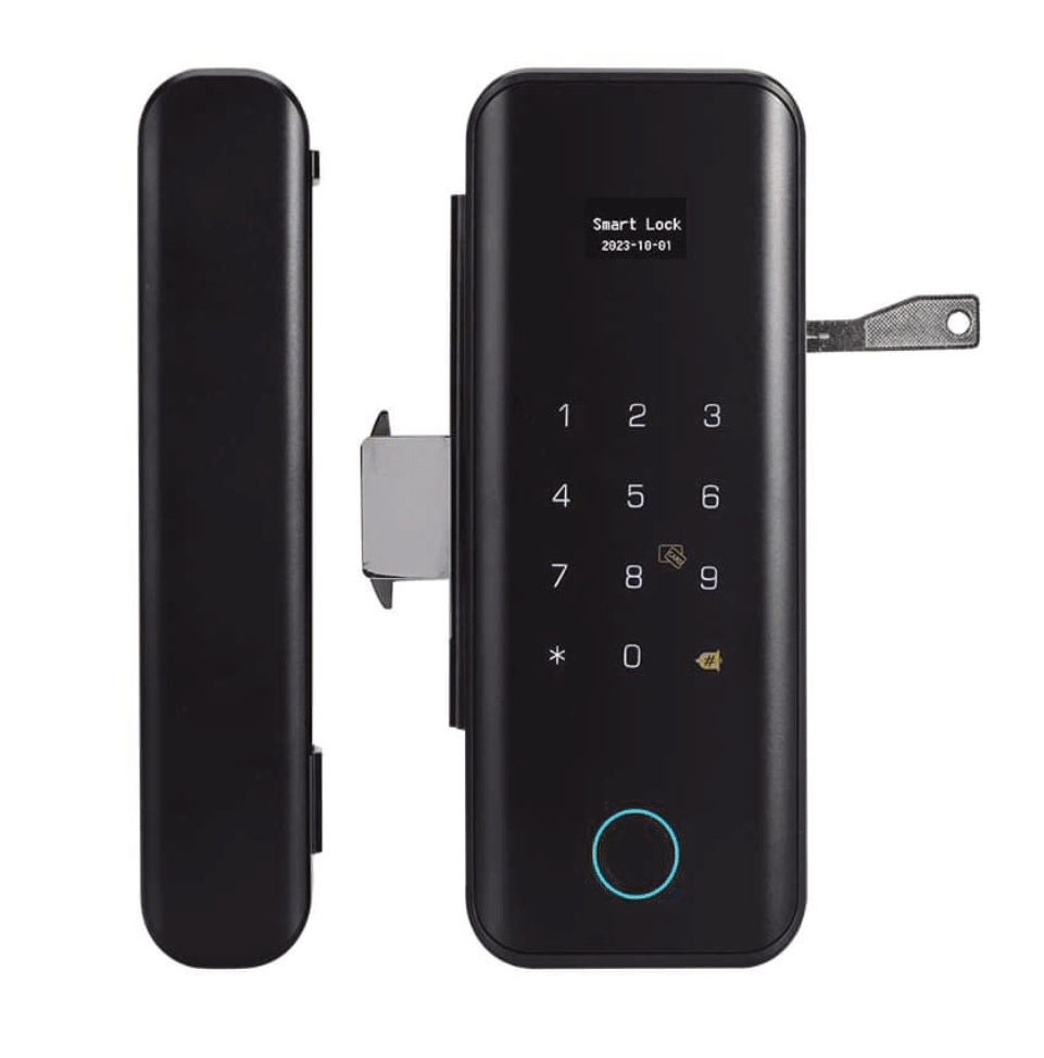 Khóa cửa kính Avolock AK 29 Black kết nối app, remote