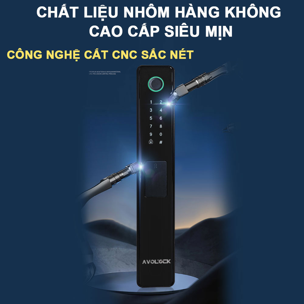 Chi tiết thiết kế Khóa cửa nhôm Avolock AN-396-B Chi tiết thiết kế Khóa cửa nhôm Avolock AN-396-B