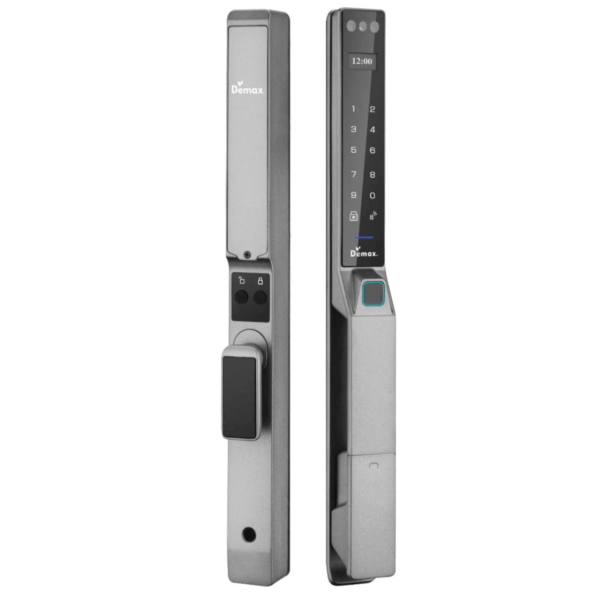 Khóa cửa nhôm Demax EL-MS909 GS Face ID, kết nối app, camera