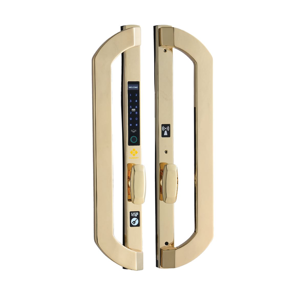 Khóa cửa nhôm thông minh HB CNI8 EU GOLD 24K