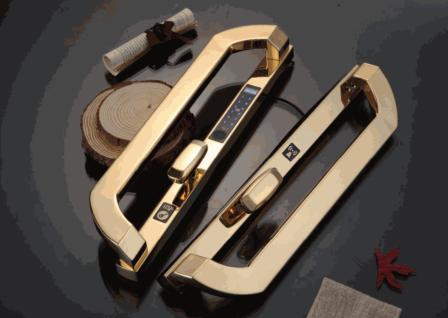 Khóa cửa nhôm Hubert HB CNI8 EU Gold 24K chính hãng Khóa cửa nhôm Hubert HB CNI8 EU Gold 24K chính hãng