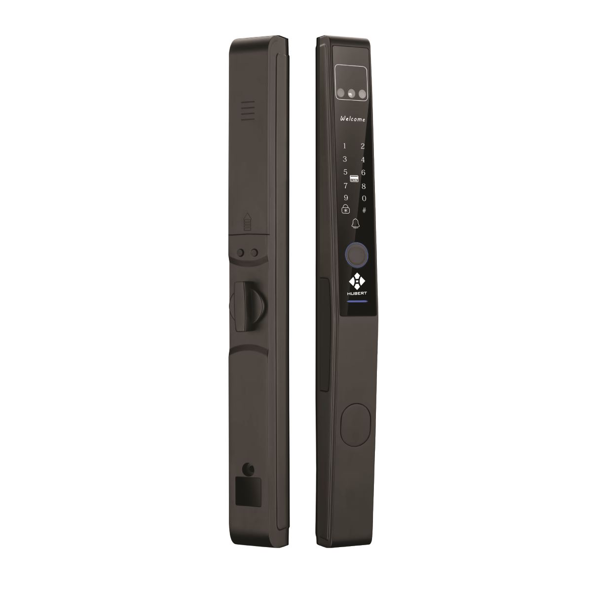 Khóa cửa nhôm Hubert HB CN82F Black Face ID, App wifi