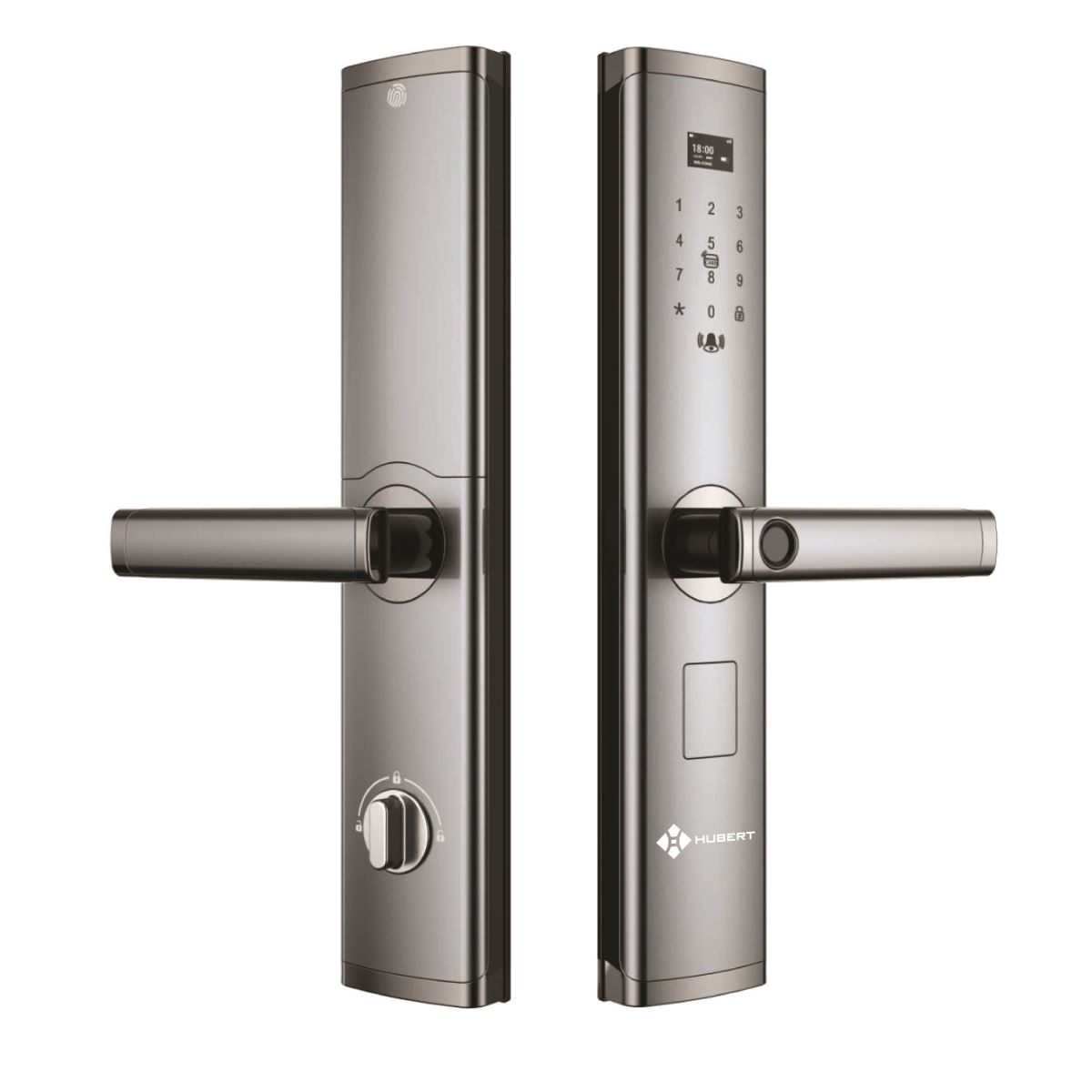 Khóa vân tay Hubert HB CG61 Gray App wifi