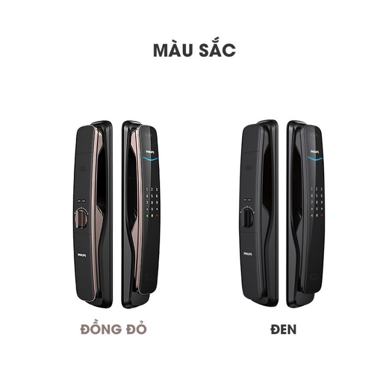 Chi tiết thiết kế Khóa Face ID Philips DDL702-8HWS Chi tiết thiết kế Khóa Face ID Philips DDL702-8HWS