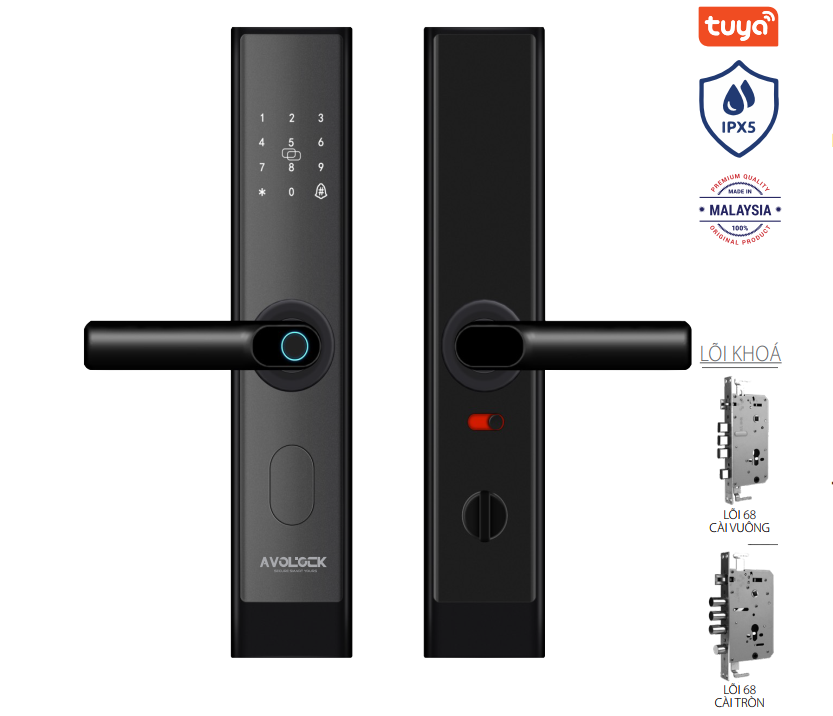 Khóa vân tay Avolock AV-67-B App wifi