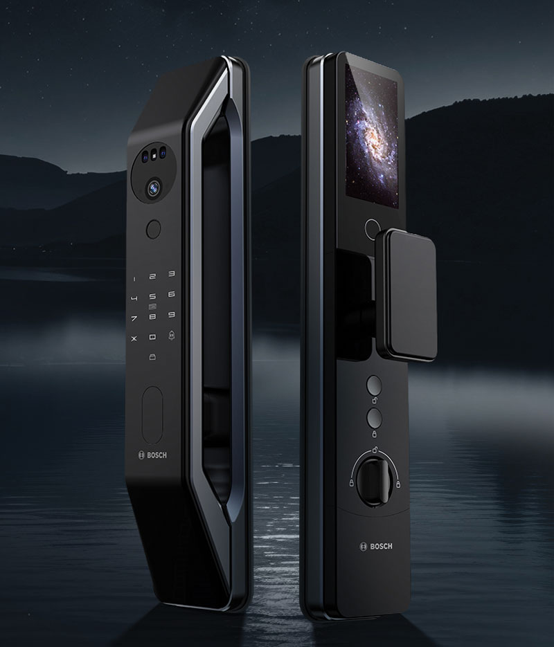 Khóa Face ID Bosch FU6 EU Plus Black chính hãng Khóa Face ID Bosch FU6 EU Plus Black chính hãng