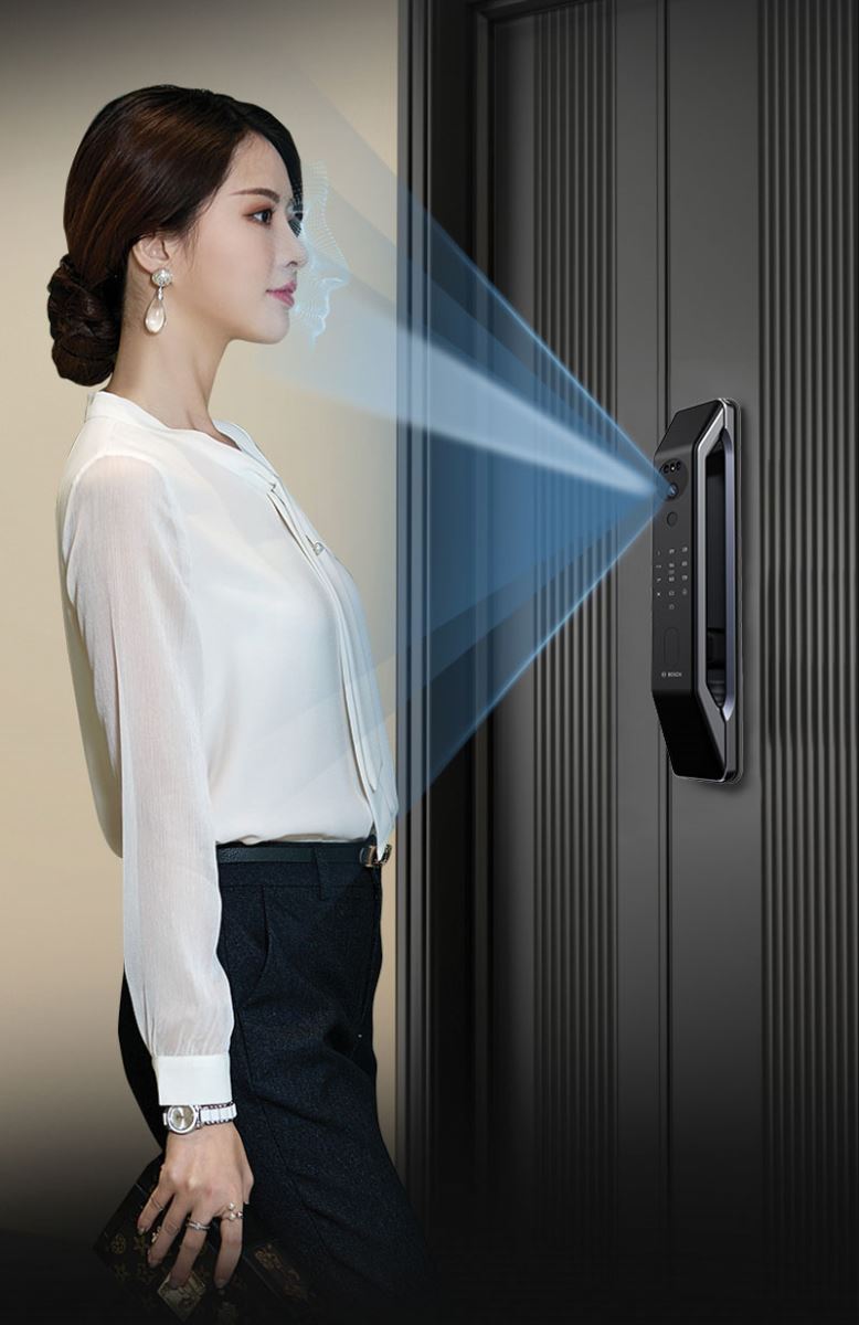 Chi tiết thiết kế Khóa Face ID Bosch FU6 EU Plus Black Chi tiết thiết kế Khóa Face ID Bosch FU6 EU Plus Black
