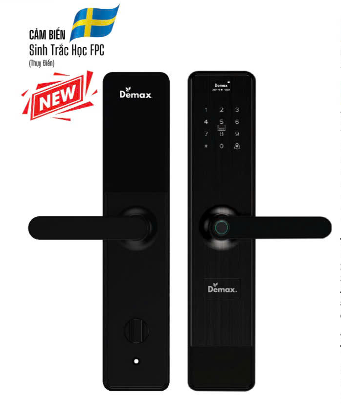 Khóa vân tay Demax EL628 BN Remote App wifi