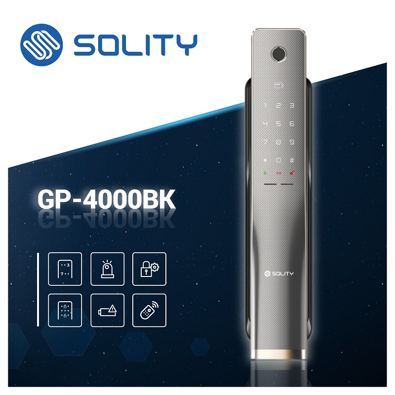 Khóa vân tay Solity GP-4000BK kết nối app