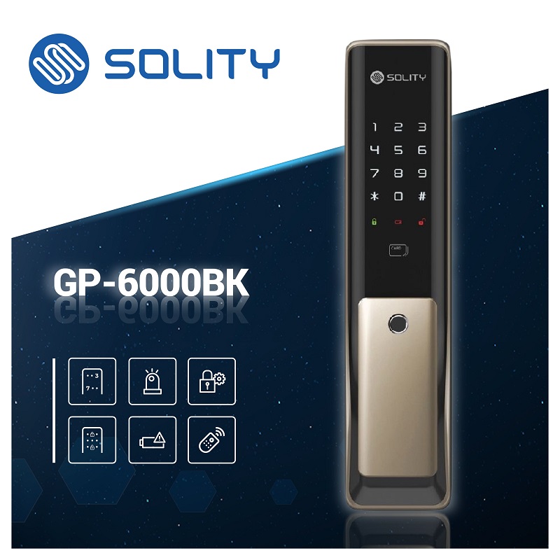 Khóa vân tay Solity GP-6000BK kết nối app