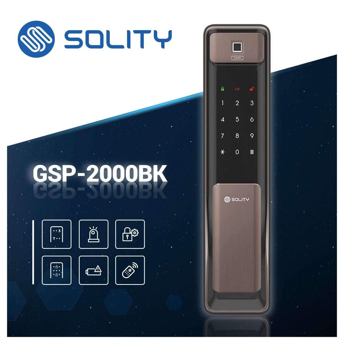 Khóa vân tay Solity GSP-2000BK