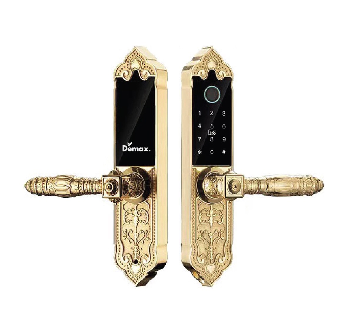 Khóa tân cổ điển Demax SL286 Gold App wifi