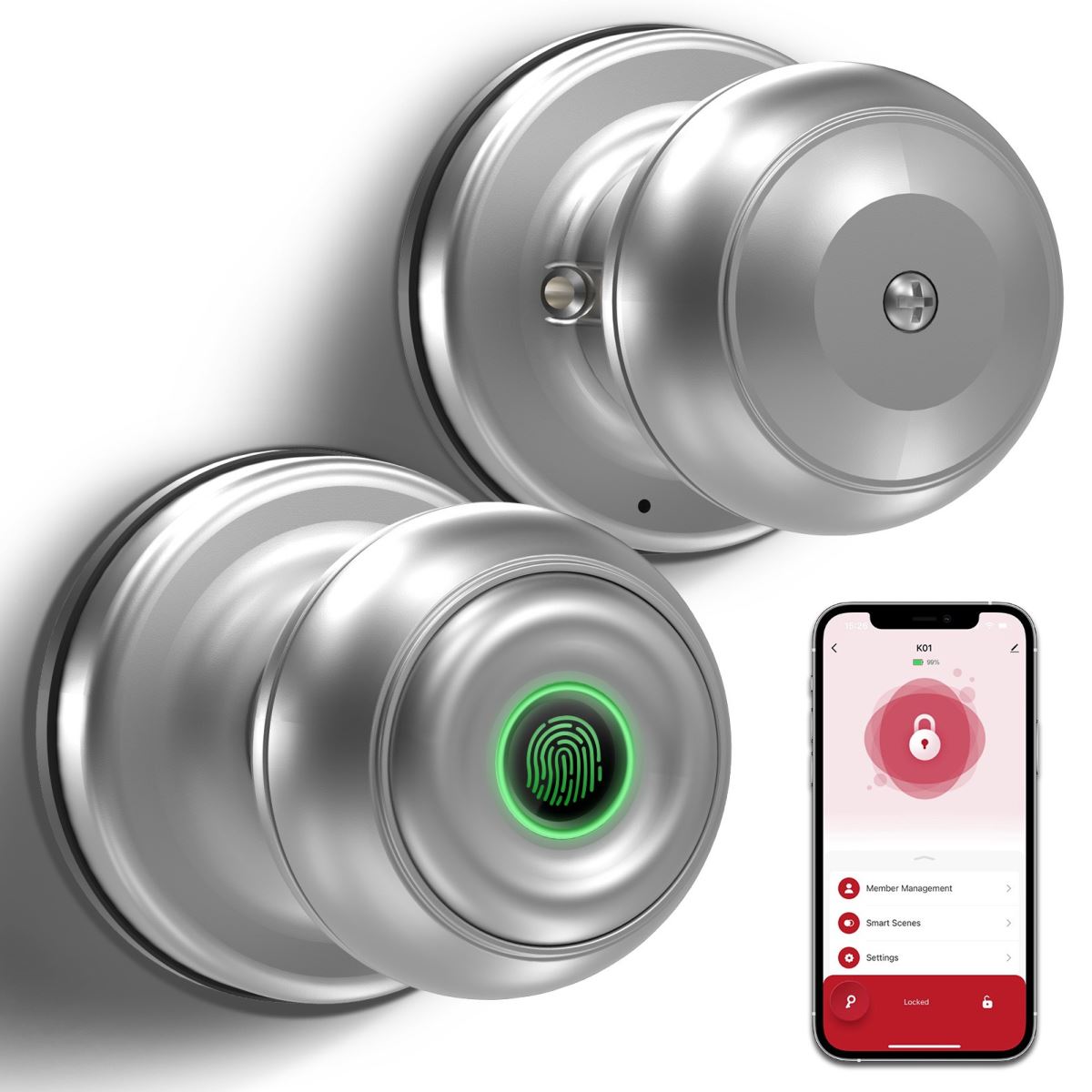 Khóa vân tay Demax SL106 SV App Bluetooth