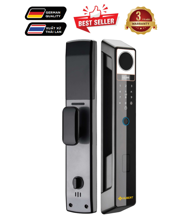 Khóa vân tay Hubert HB CG69 Black kết nối app