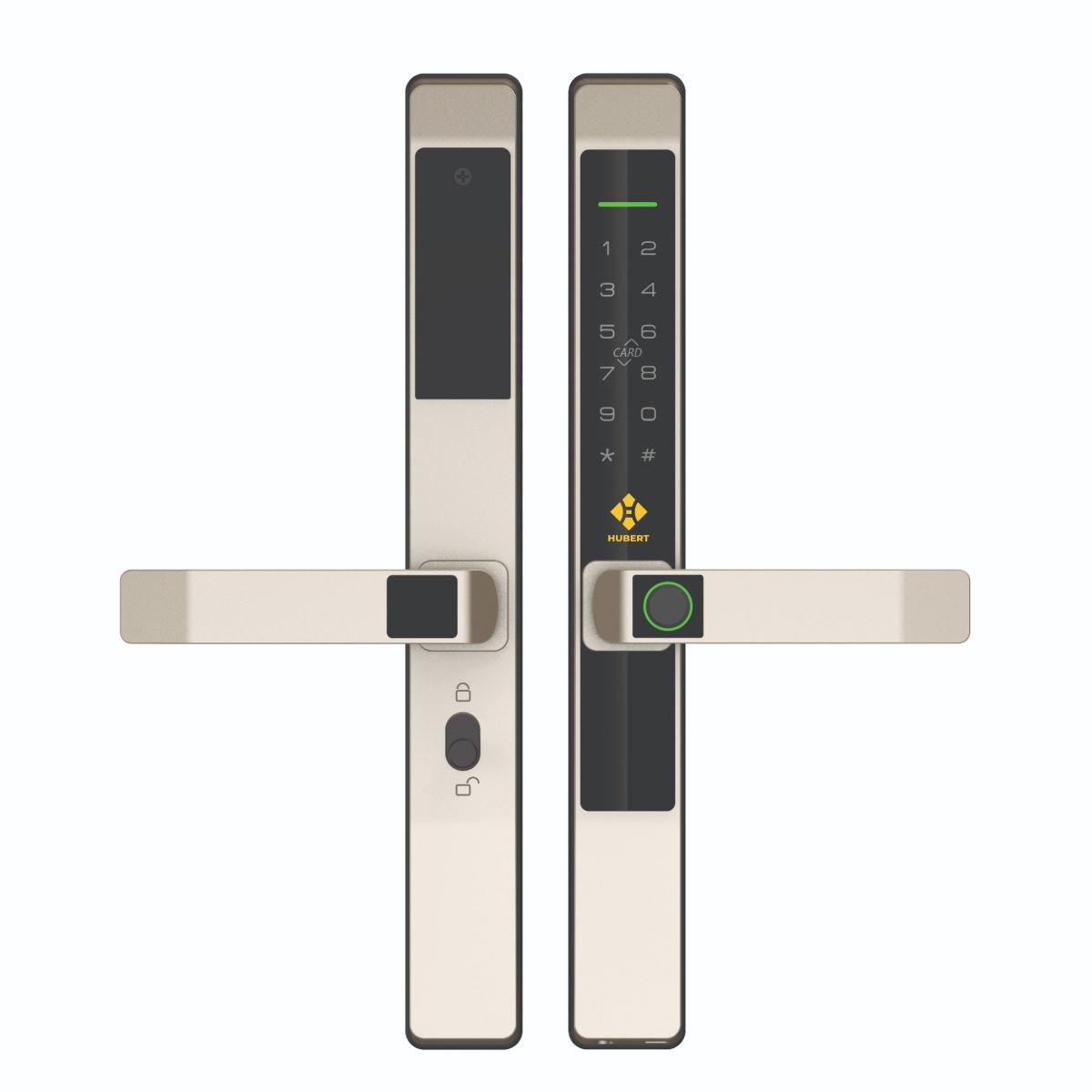 Khóa cửa nhôm Hubert HB CN39 Sand Gold App wifi