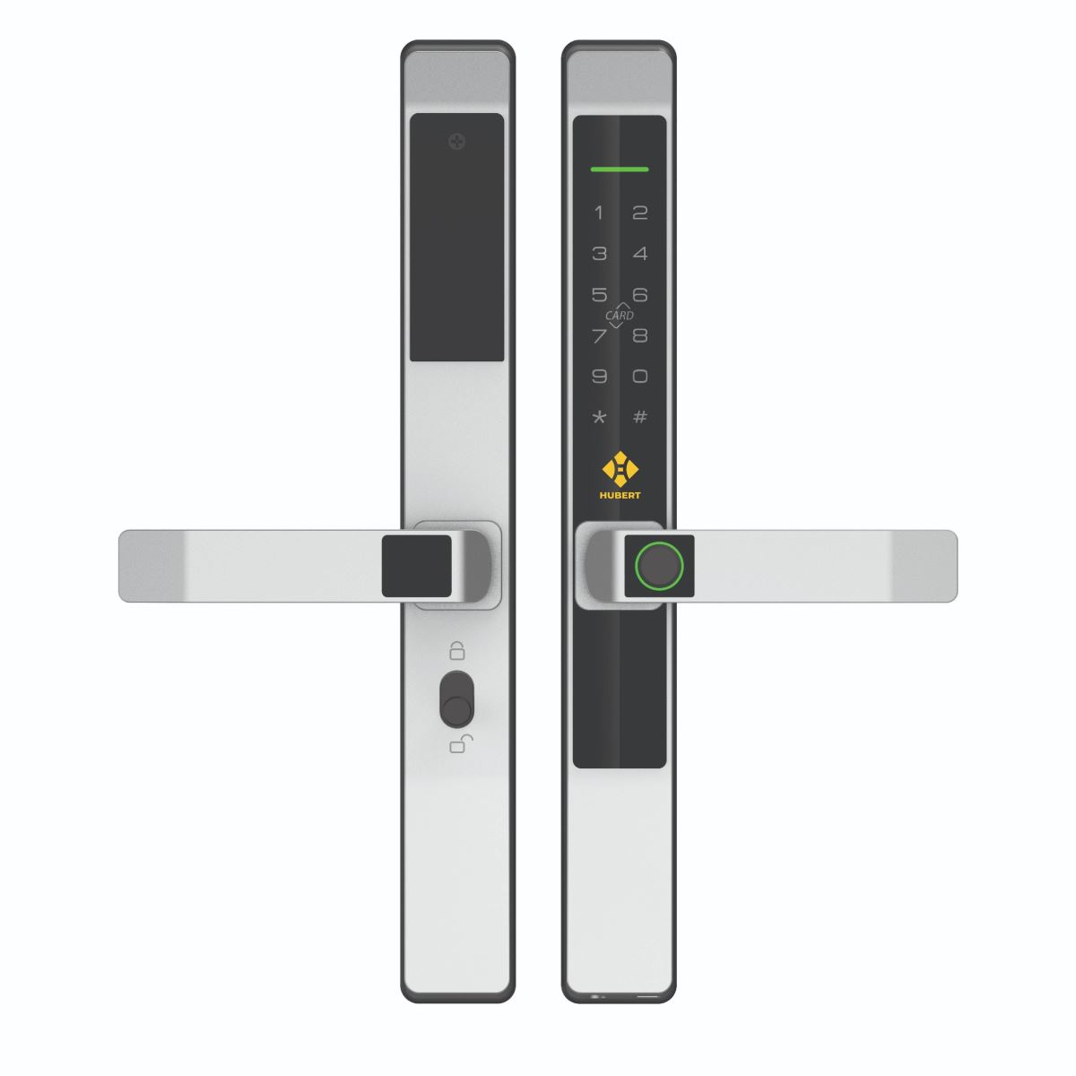 Khóa cửa nhôm Hubert HB CN39 Gray App wifi