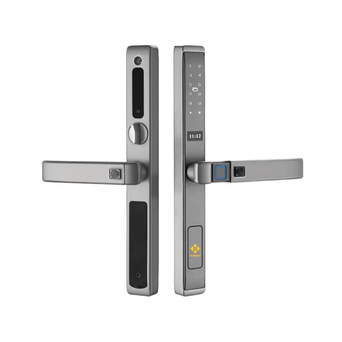 Khóa cửa nhôm Hubert HB CN77 Gray App wifi
