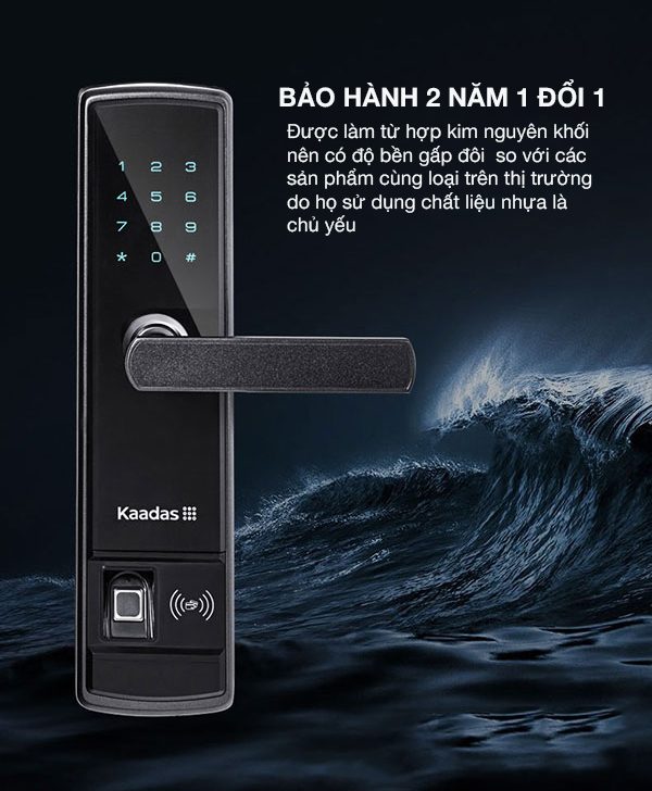 Chi tiết thiết kế Khóa vân tay Kaadas 5155 Chi tiết thiết kế Khóa vân tay Kaadas 5155