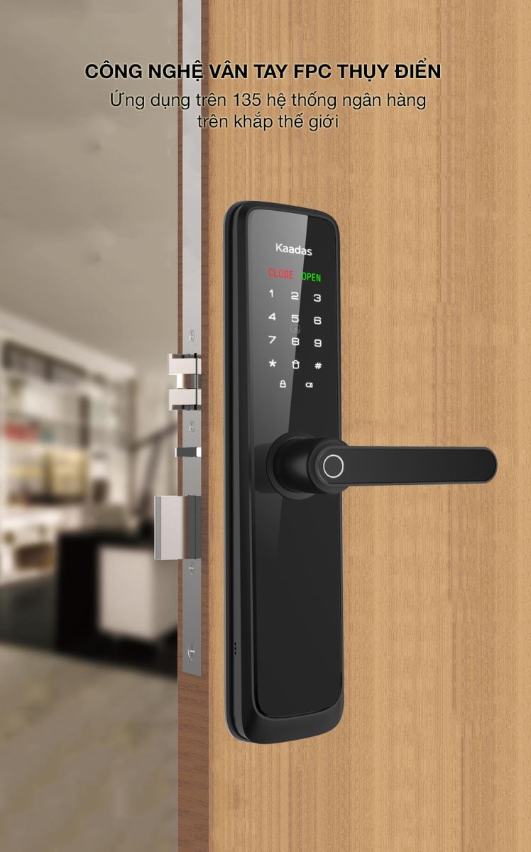 Chi tiết thiết kế Khóa vân tay Kaadas L7 Chi tiết thiết kế Khóa vân tay Kaadas L7