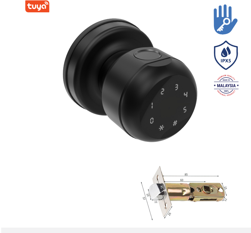 Khóa vân tay Avolock AT-104-B App wifi