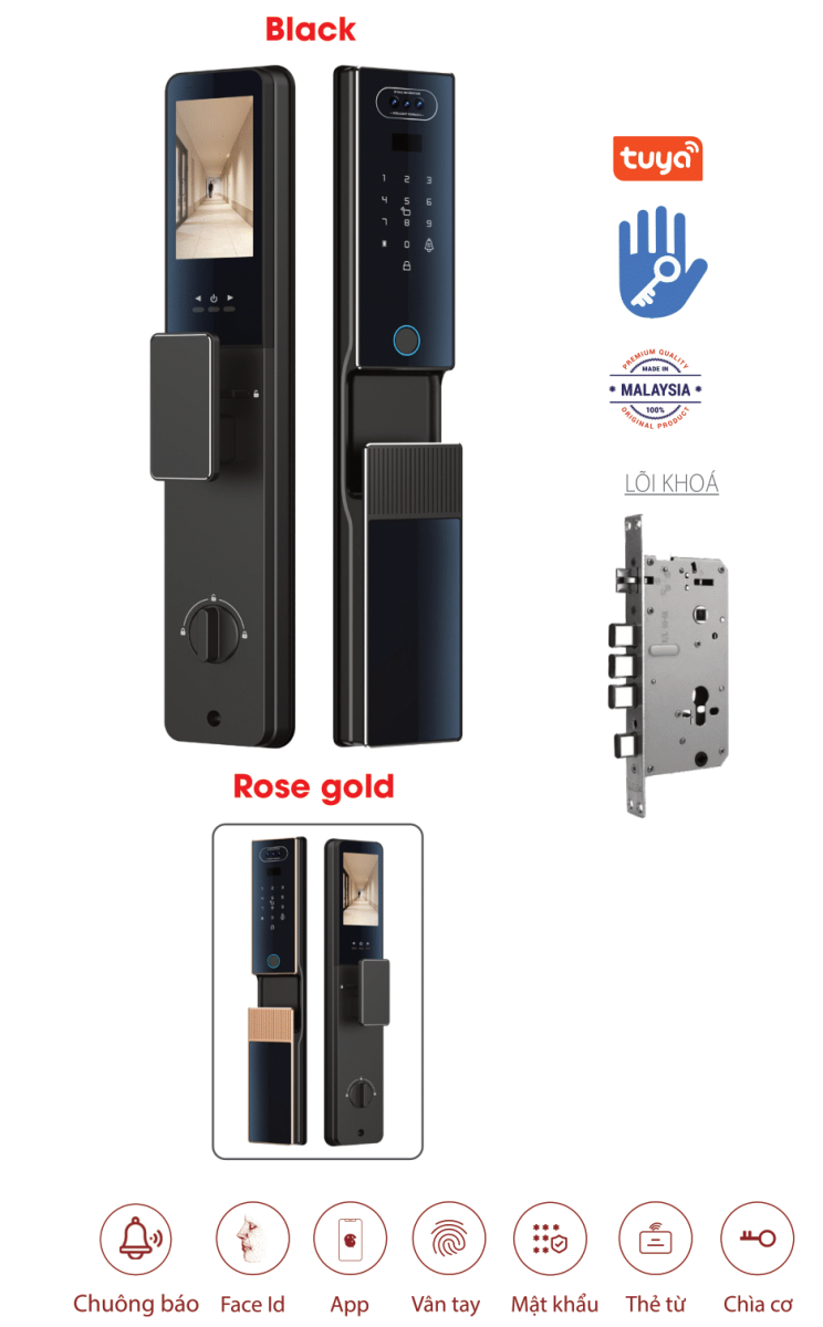 Khóa Face ID Avolock AL-75TFV chính hãng Khóa Face ID Avolock AL-75TFV chính hãng