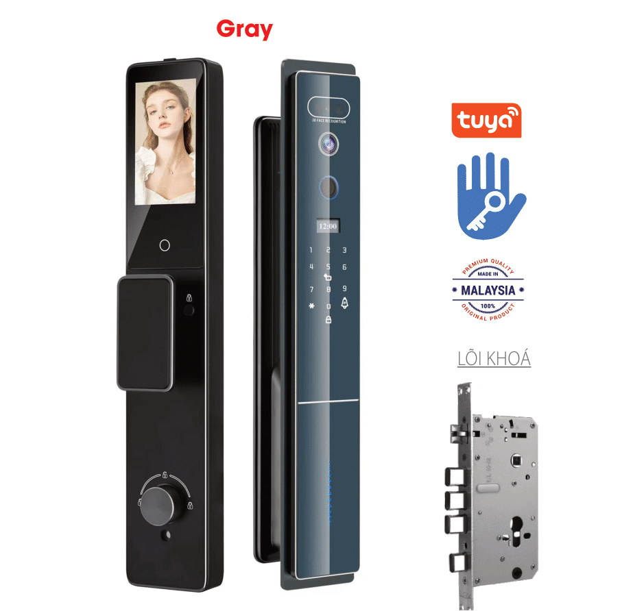 Khóa Face ID Avolock AL-78TFV Gray App Bluetooth
