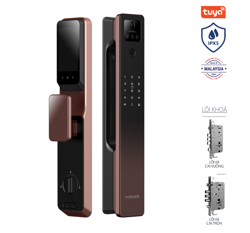 Khóa Face ID Avolock AL-87FRV-G App wifi