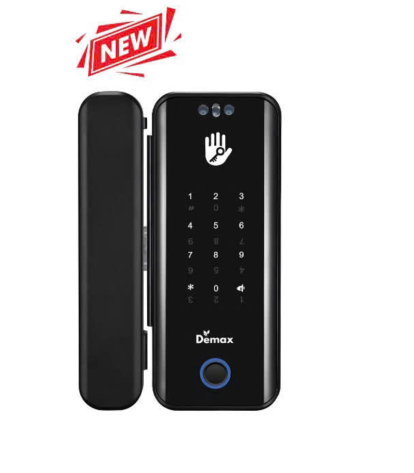 Khóa cửa kính Demax EL900 AC Remote Face ID, App Bluetooth