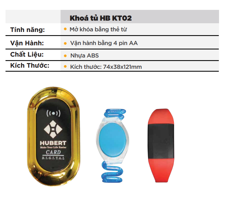 Khóa khách sạn Hubert HB KT02 chính hãng Khóa khách sạn Hubert HB KT02 chính hãng