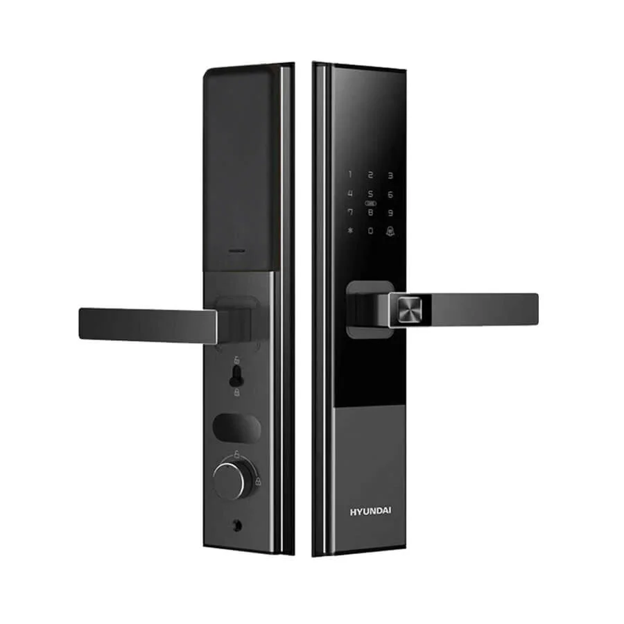 Khóa vân tay Hyundai HY-SL010F CNC Black Face ID, App wifi