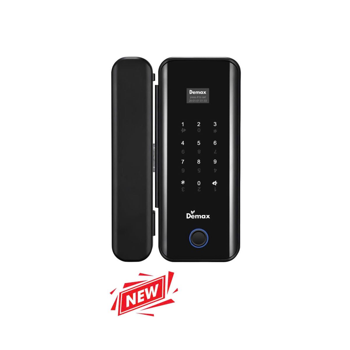 Khóa cửa kính Demax EL800G BL App wifi