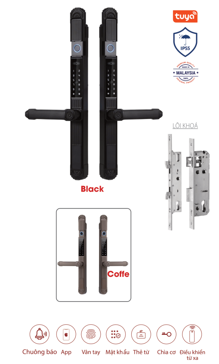 Khóa cửa nhôm Avolock AN-389 chính hãng Khóa cửa nhôm Avolock AN-389 chính hãng