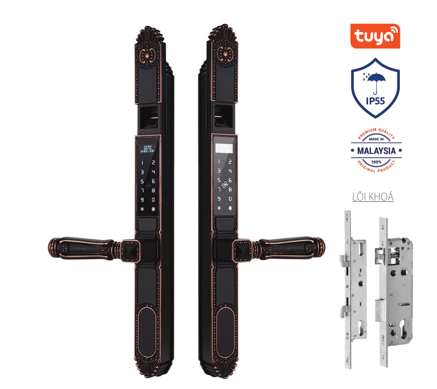 Khóa cửa nhôm Avolock AN-391 kết nối app, remote