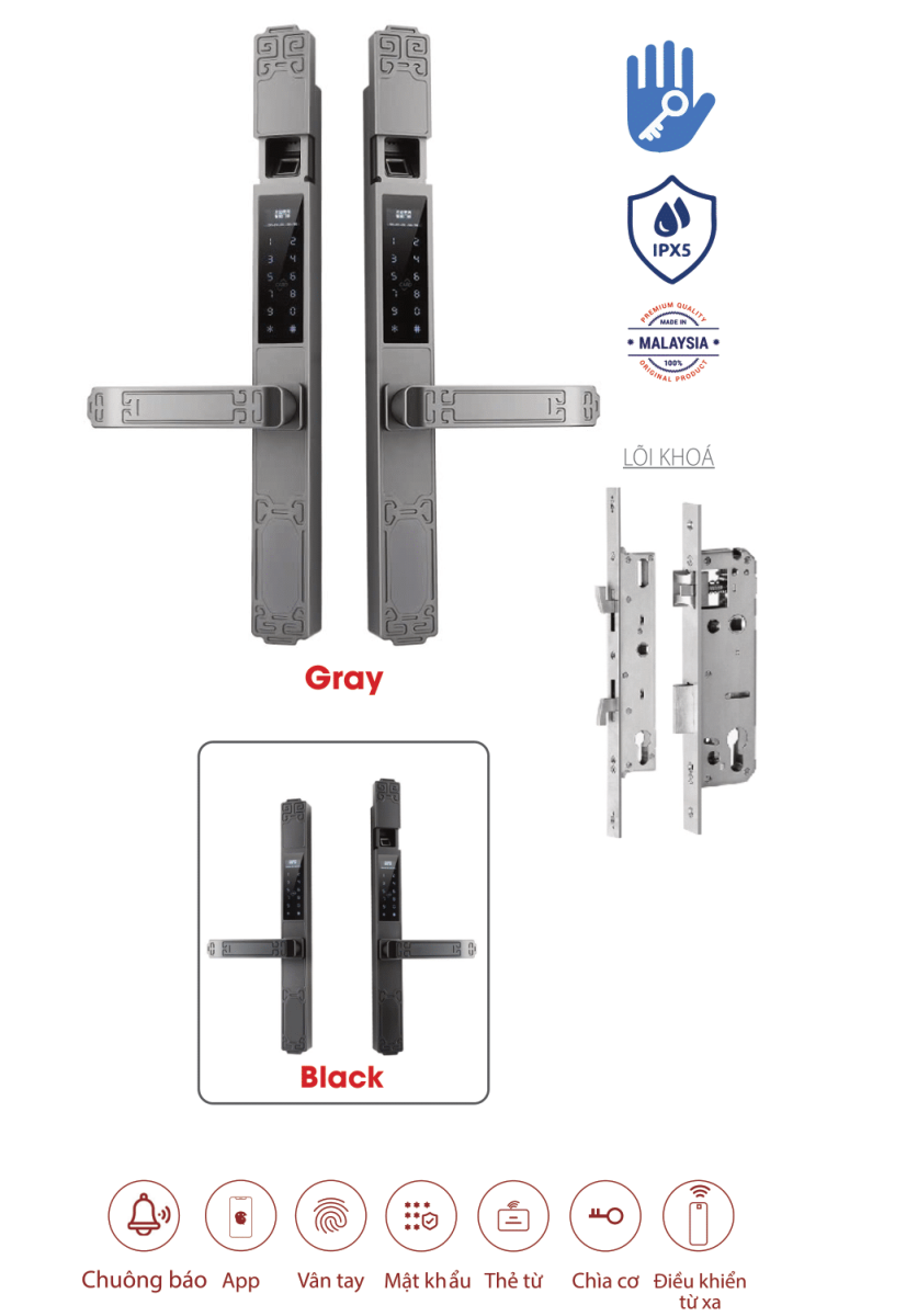 Khóa cửa nhôm Avolock AN-392 chính hãng Khóa cửa nhôm Avolock AN-392 chính hãng