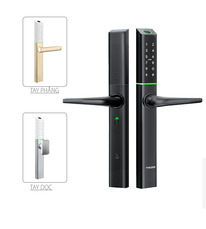 Khóa cửa nhôm Avolock AN-395-B App wifi