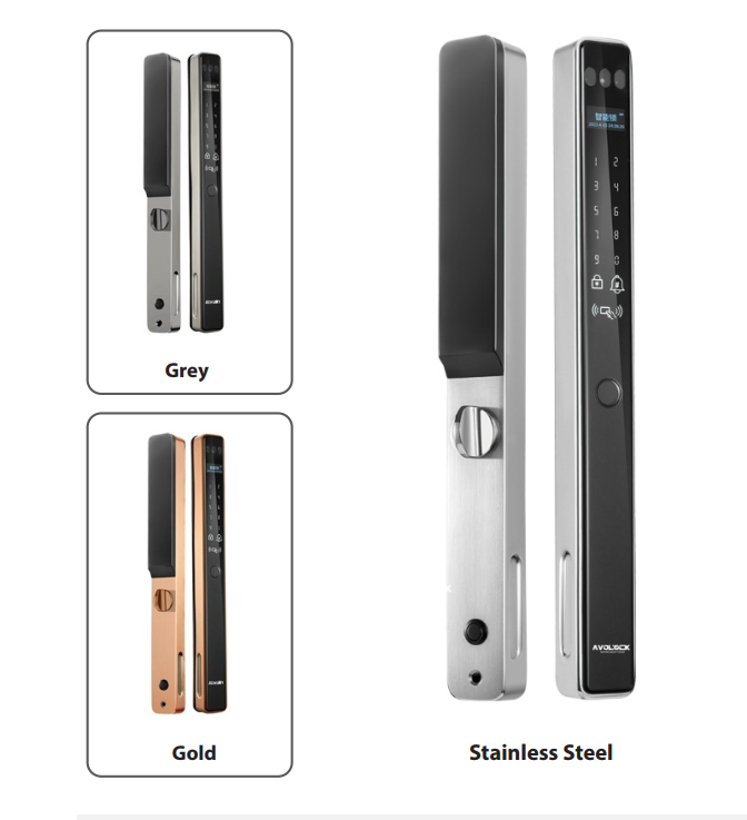 Khóa cửa nhôm Avolock AN-399F Face ID, App wifi