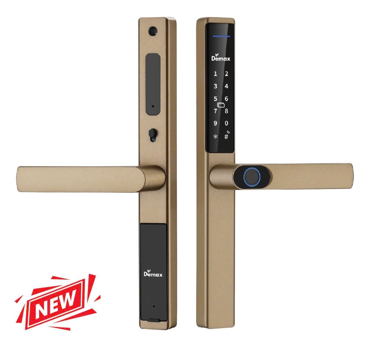 Khóa cửa nhôm Demax EL699 Lux CG App wifi