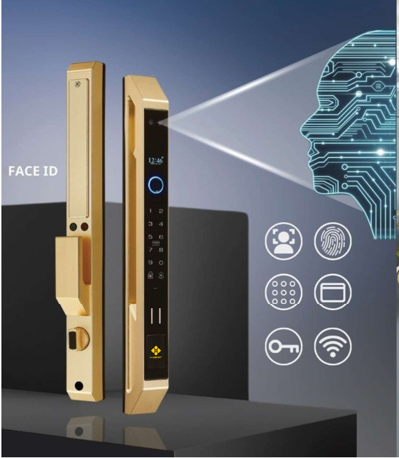 Khóa cửa nhôm Hubert HB CNI7 EU Gold chính hãng Khóa cửa nhôm Hubert HB CNI7 EU Gold chính hãng